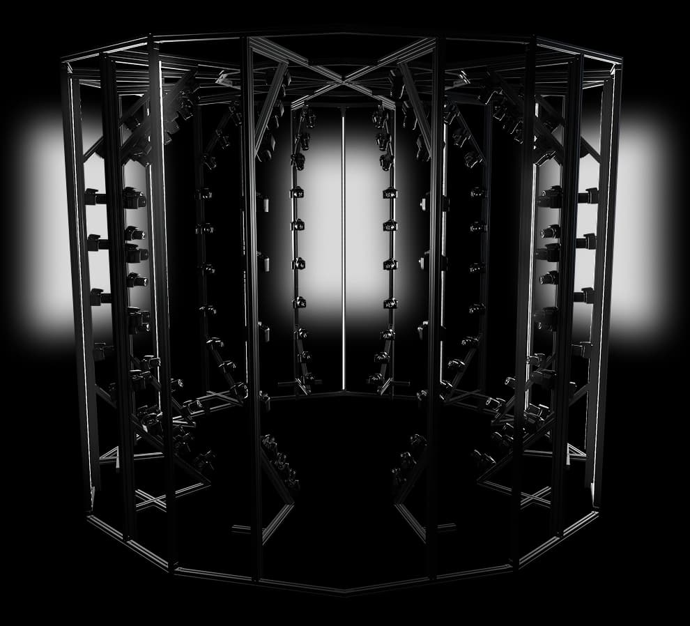 Dymensium 120-camera volumetric capture rig